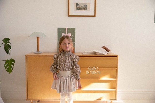 【予約商品】2025 冬 新作 STUDIO NOUNOU スタジオヌヌ 3色展開 ローズブラウス