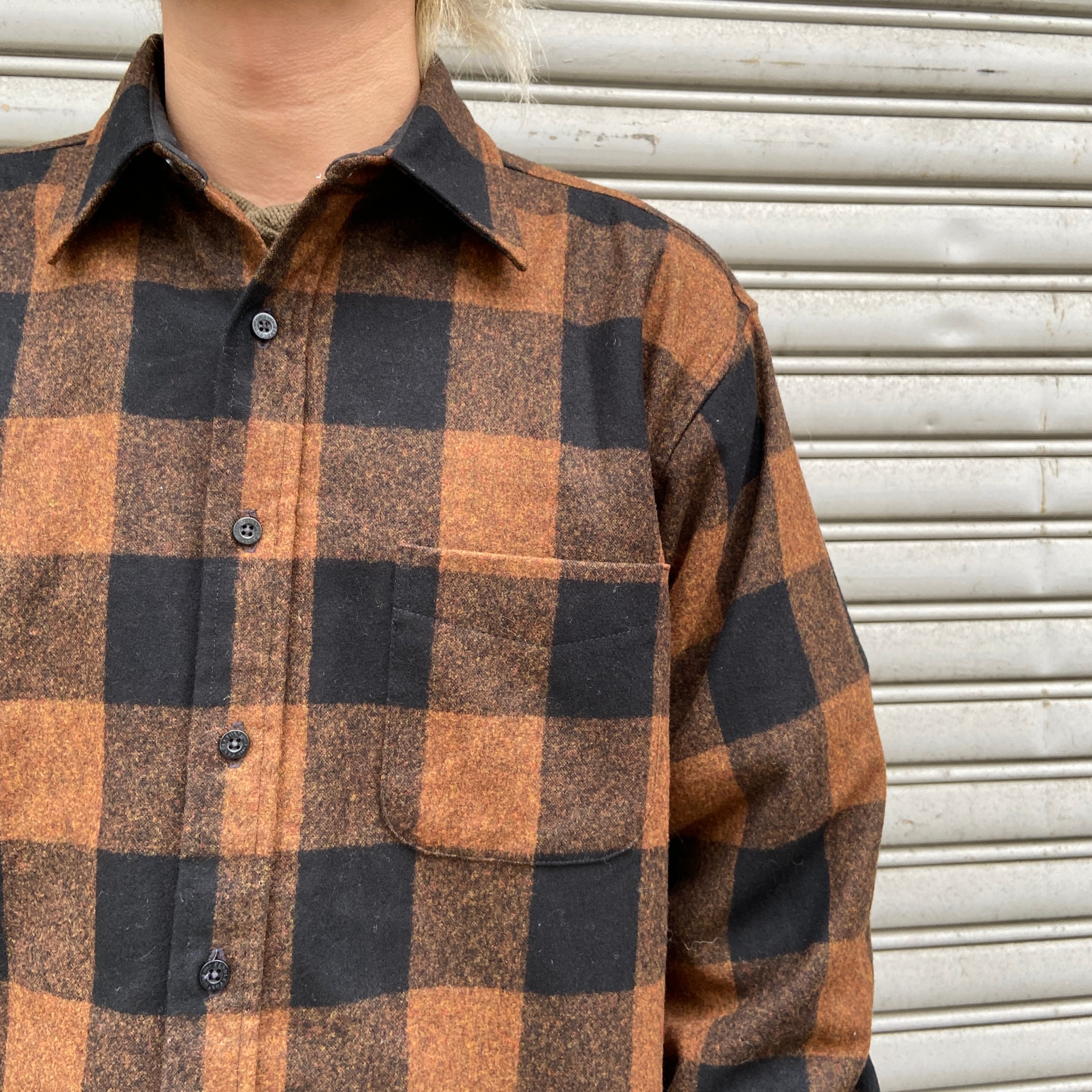 ペンドルトン LODGE ウールシャツ バッファローチェック ブロック