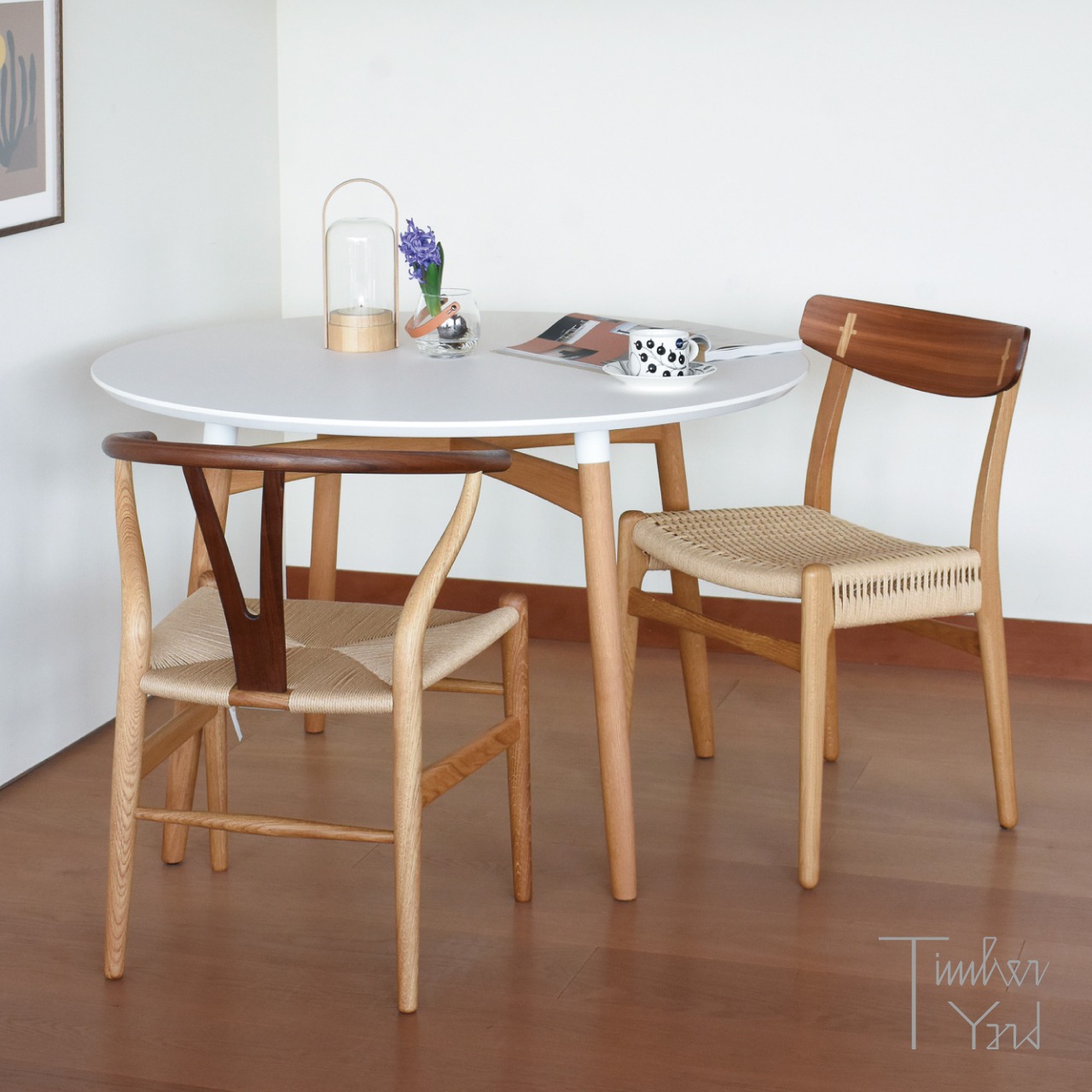 限定品】CH24 （Yチェア）｜OAK & WALNUT mix / Oil ［SH43cm 