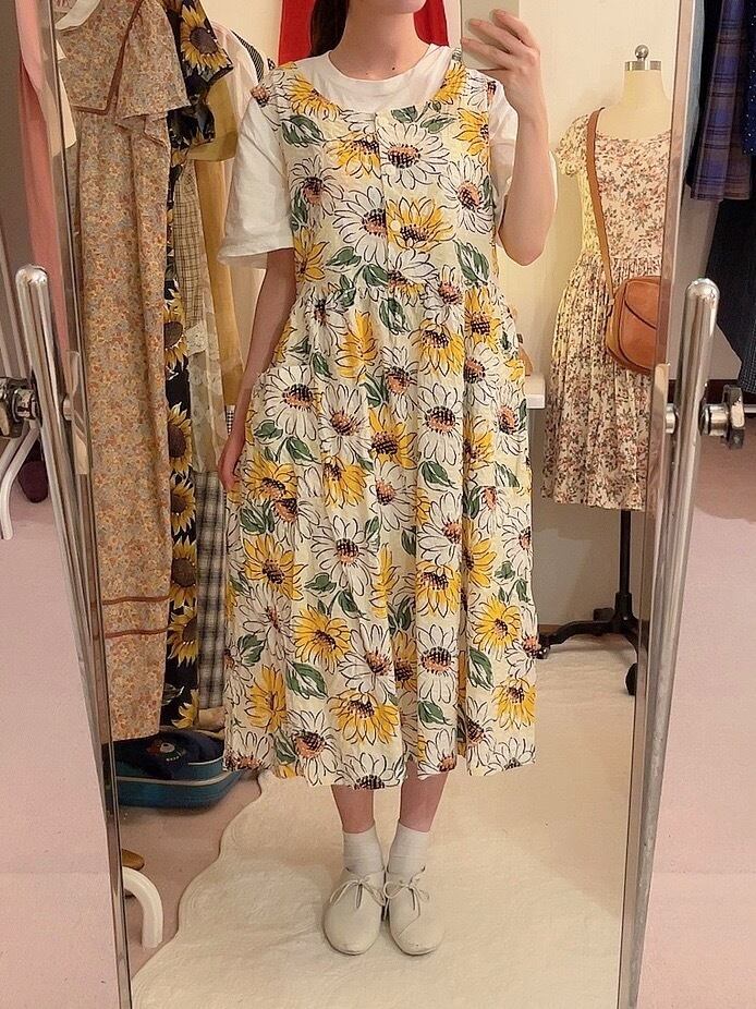 sunflower white jumper skirt