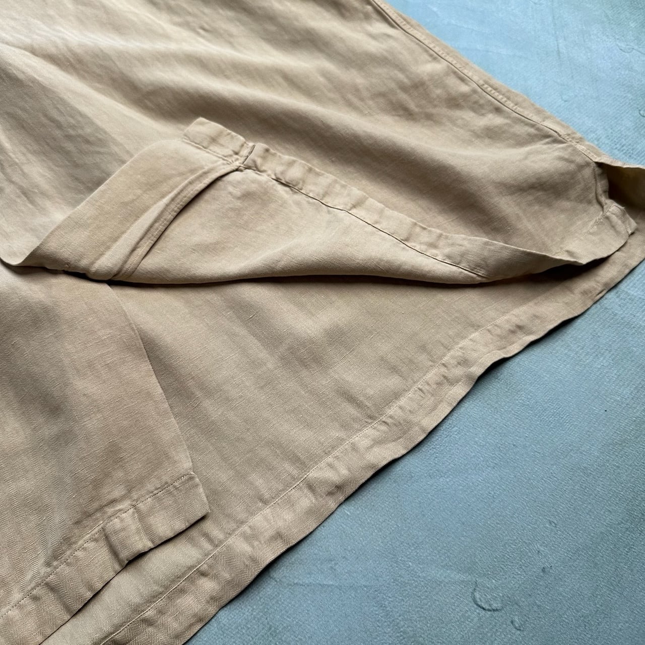 Ralph Lauren ラルフローレン シルク リネン 開襟 オープンカラー 半袖