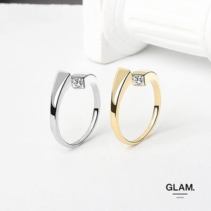 エレガントジルコニアリング ゴールド / シルバー