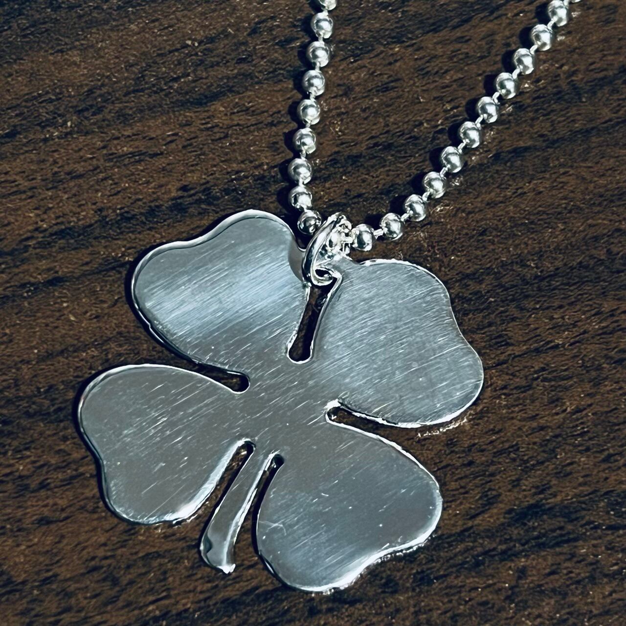 VINTAGE TIFFANY & CO. Four Leaf Clover Pendant Long Necklace  