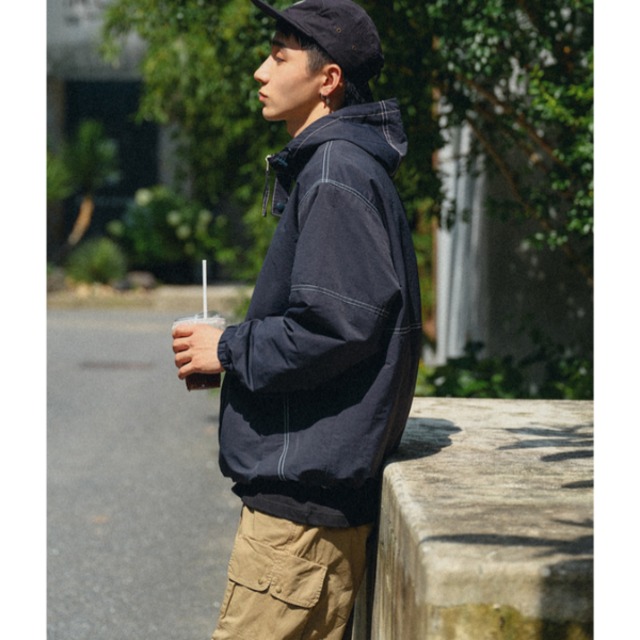 Front pocket design jacket C3743