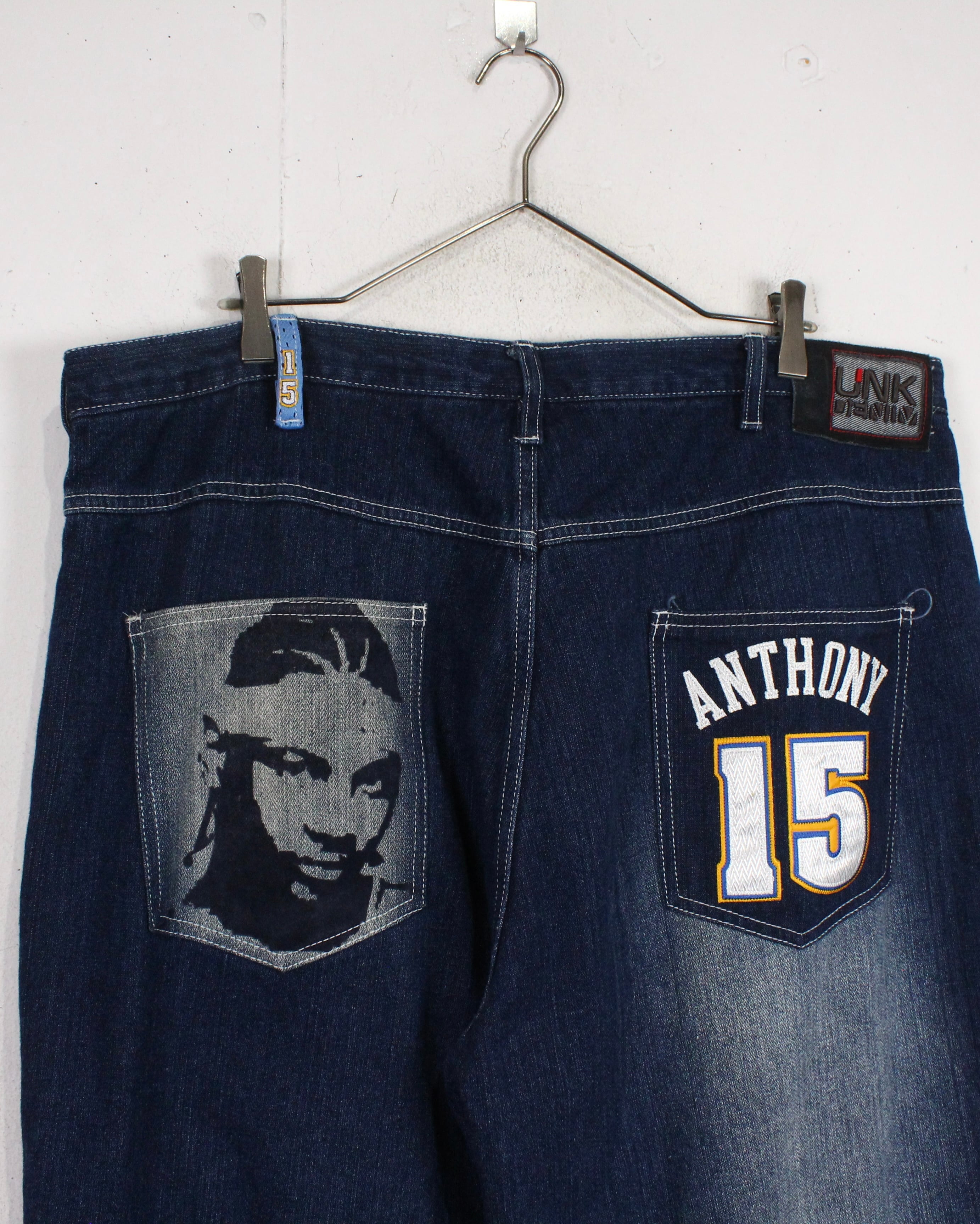 UNK NBA デニムパンツ 入手困難 UNK NBA コムドット ワイド バギー