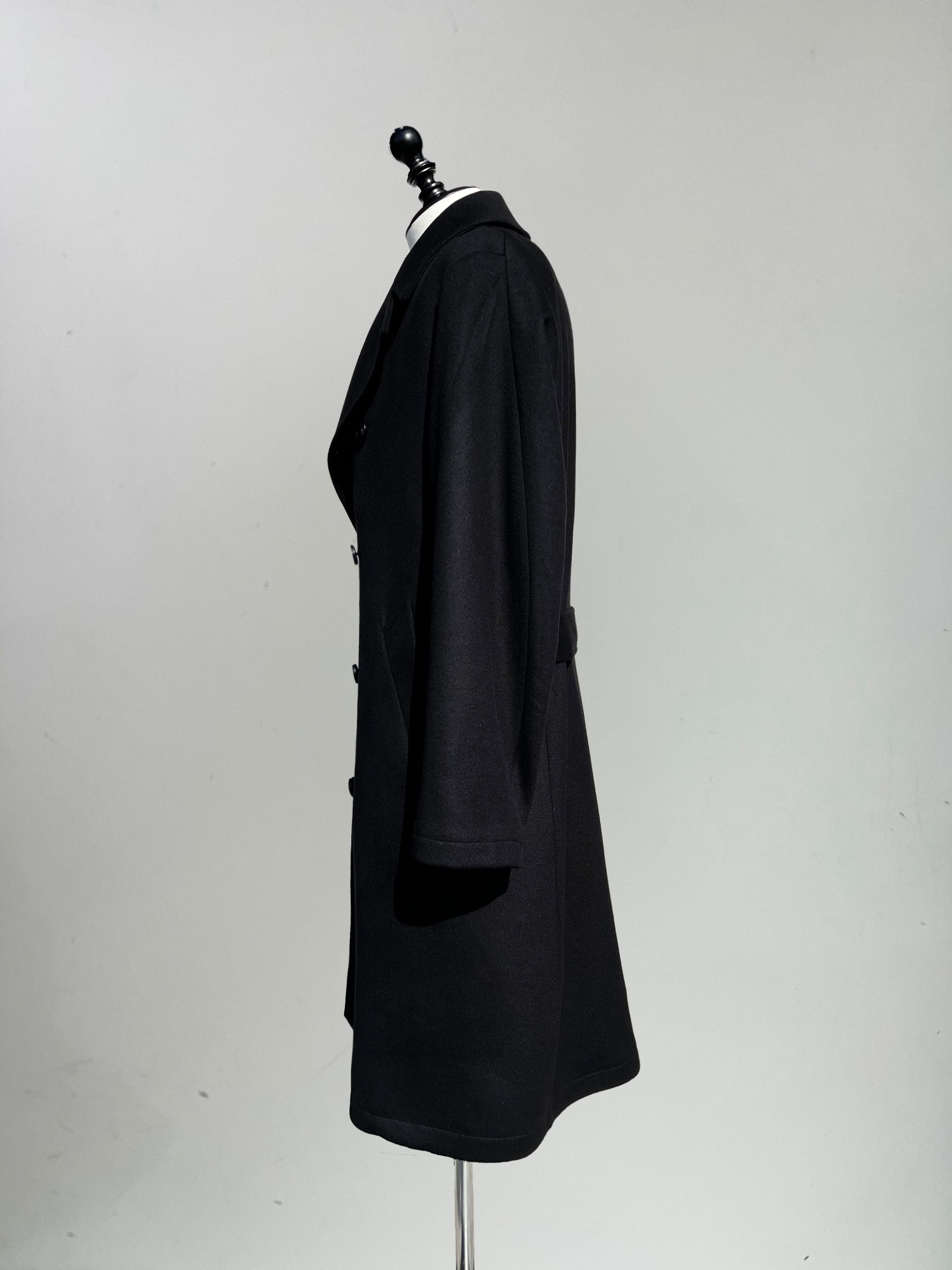 finjack フィンジャック カシミアチェスターコート　46サイズ Finjack（フィンジャック）ウールカシミヤネイビーシングルチェスター