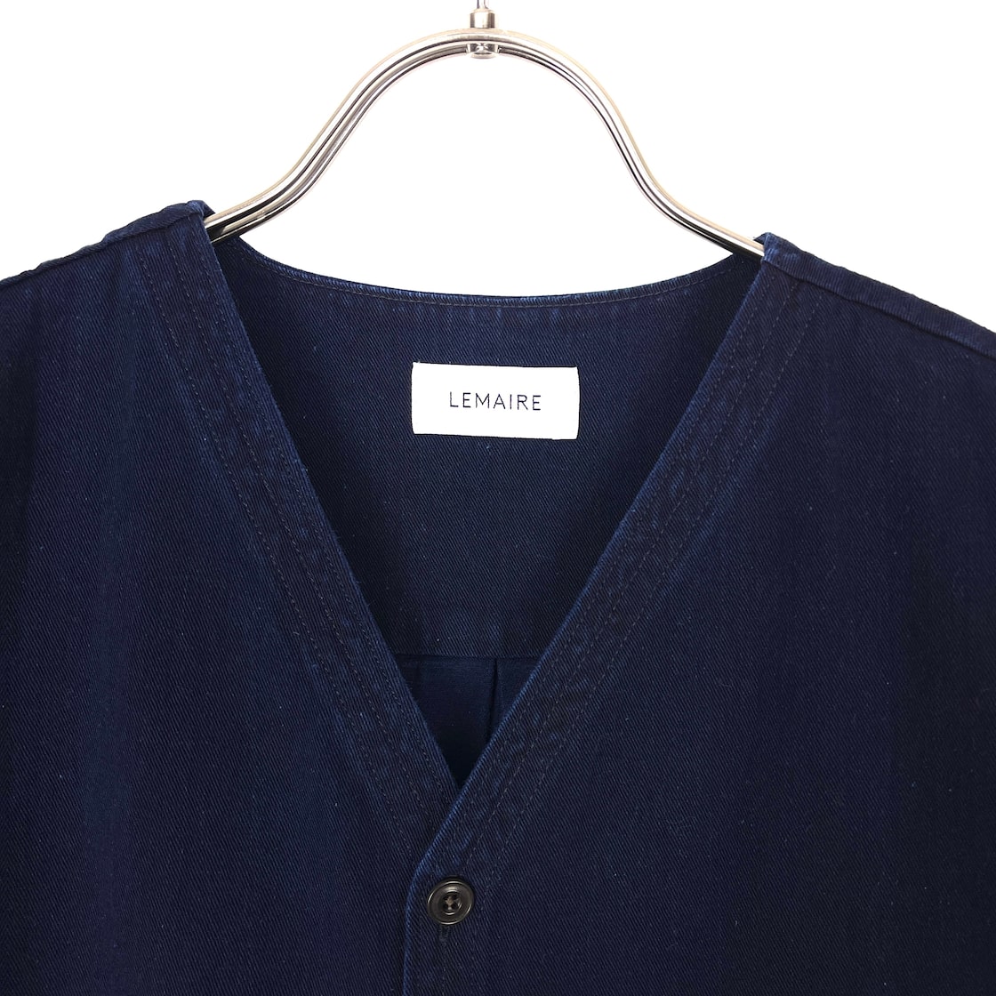 LEMAIRE(ルメール) V-Neck Collar Shirt Denim (d navy) | Pay ID