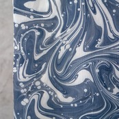 露草マーブル×ドット「夜空に輝く星々」〜セオアルファ楊柳〜セオアルファ〜浴衣・夏着物・単衣