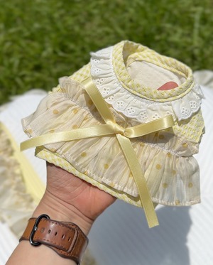 予約【todley】Check Frill Cool Harness (yellow)