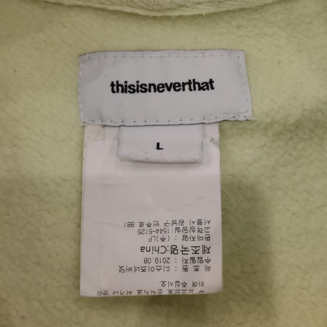 thisisneverthat ネバザ パーカー ジップ L 黄 黒 12704 | fuufu