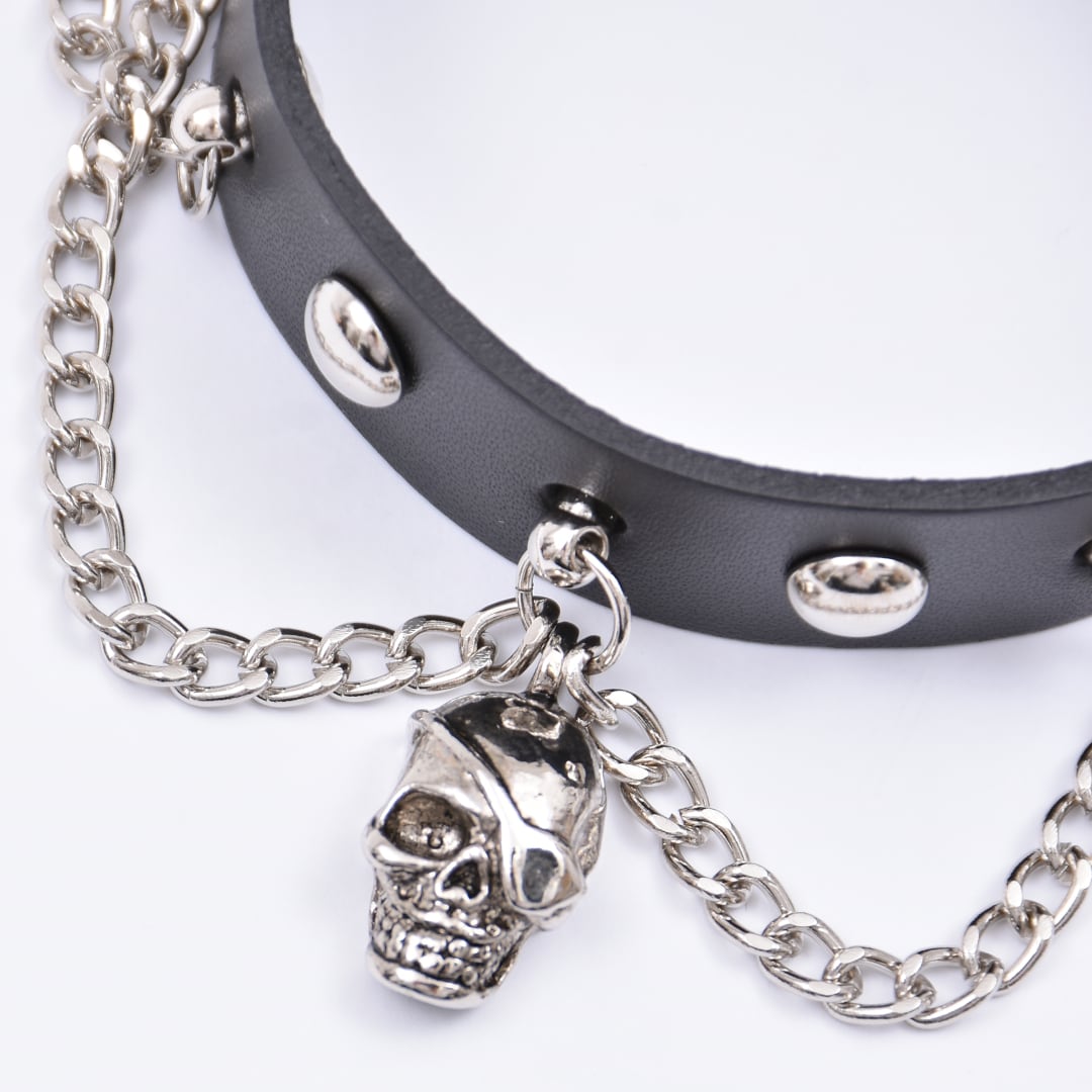 3/4新着】スカルスタッズチェーンブレスレット | VOLCAN&APHRODITE
