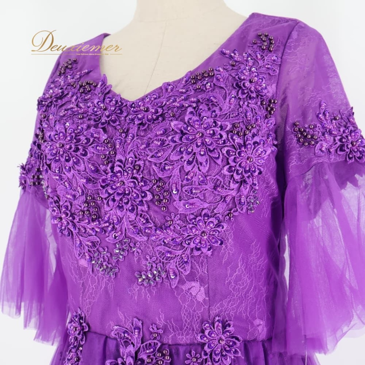 パーティドレス ワンピース ドレス パープル系 レインボー RAINBOW 紫 発表会 パーティ ロングドレス レース ダンス 演奏会 舞台 ふんわり キラキラ 上品 エレガント 華やか 舞台衣装 コンサート衣装 イベント衣装 発表会ドレス レースドレス ダンスドレス 演奏会ワンピース パーティー用