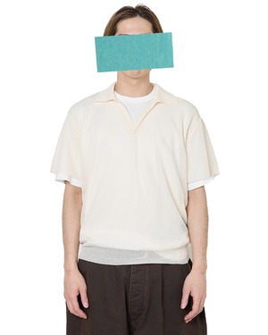 ssstein "PE/RAMIE KNIT SS SKIPPER〔OFF WHITE〕"