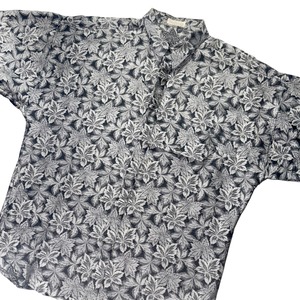 early GIANNI VERSACE autumn leaves embroidery shirt