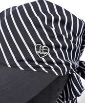 ハートロゴストライプスカーフCAP　CQ-48509