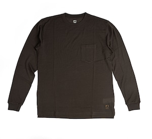 SV Wool Tee Long Sleeve Pocket [Roast Brown]