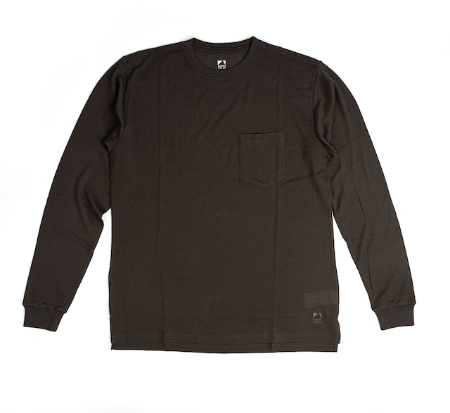 SV Wool Tee Long Sleeve Pocket [Roast Brown]