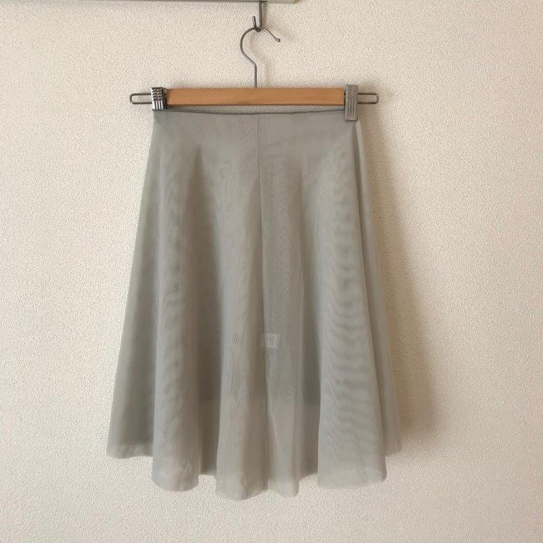 ◆Minimalist Ballet Skirt: SILVER GRAY (ミニマリスト・プルオンバレエスカート(シルバーグレー)) |  『Balletholic』大人のためのシンプルシックなバレエ・レッスンウエアSHOP　　 powered by BASE