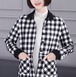 チェック柄ジャケット レディース アウター 羽織 シャツジャケット 襟あり 長袖 ボタン ポケット カジュアル コットン 綿 シングルブレスト 大きいサイズ お出掛け おしゃれ チェック柄ジャケット