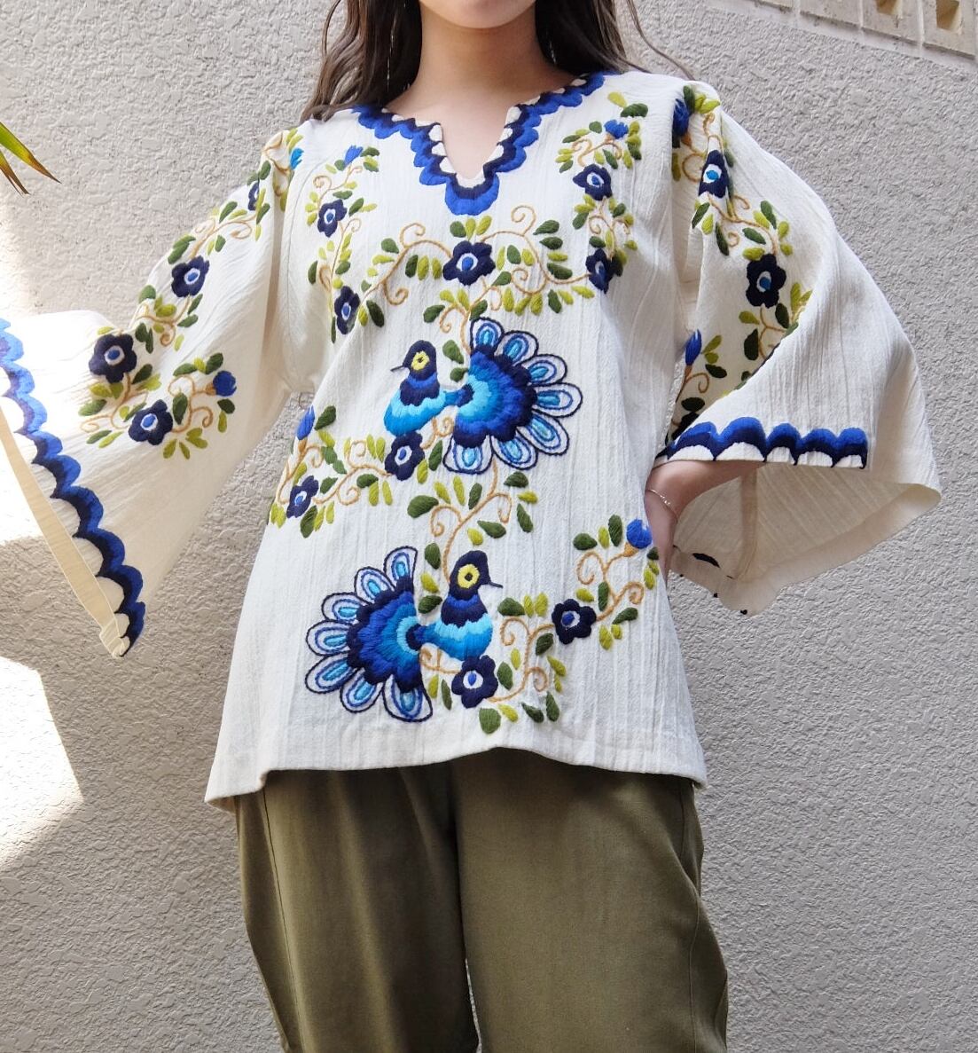 Embroidery vintage tunic／ヴィンテージ 刺繍 チュニック | BIG TIME ...