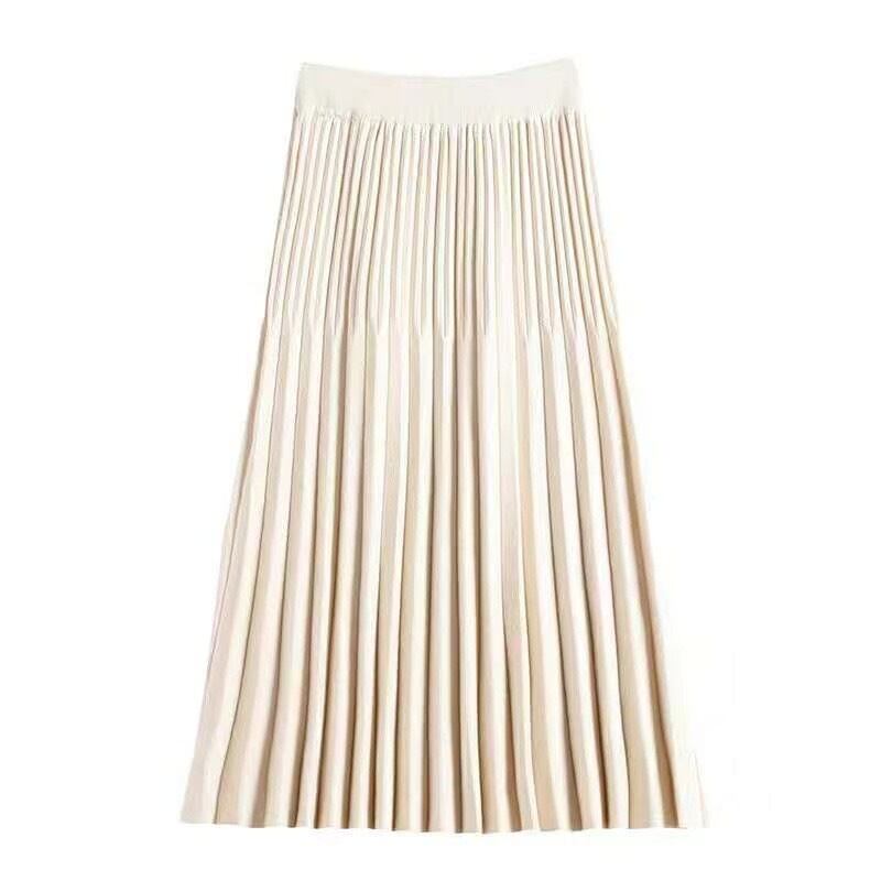 リブニットスカート