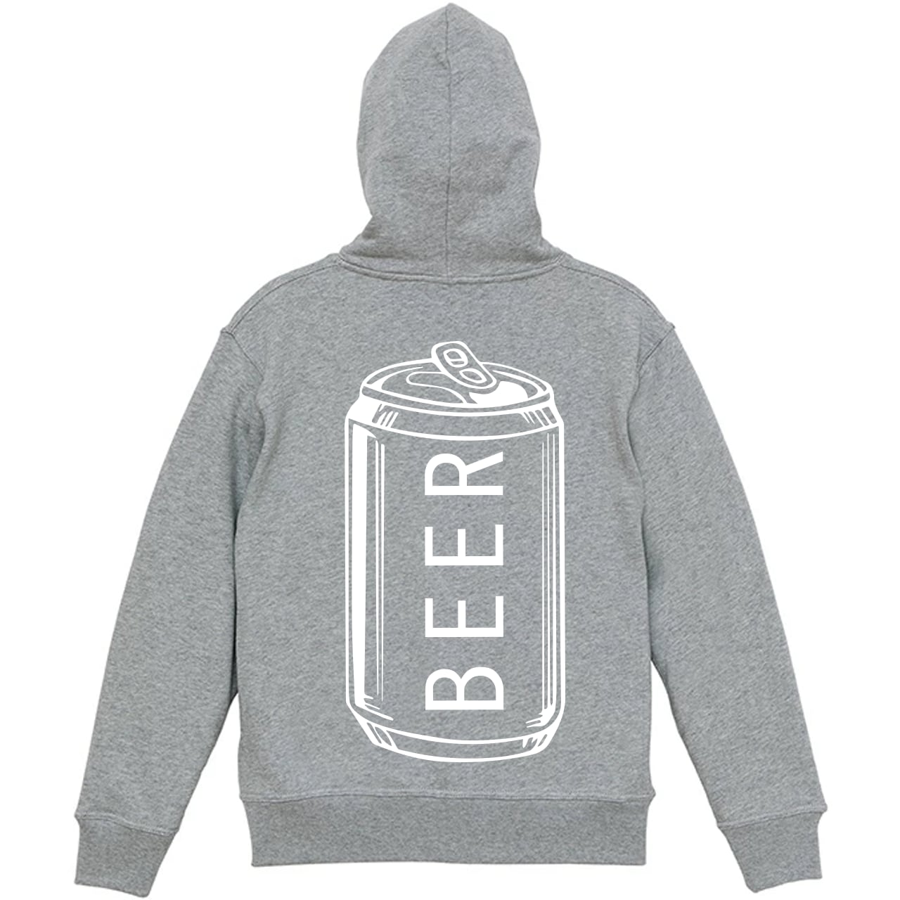 BEER 缶ロゴジップアップパーカ グレー | BEER BEER 缶ロゴジップアップパーカ グレー | BEER