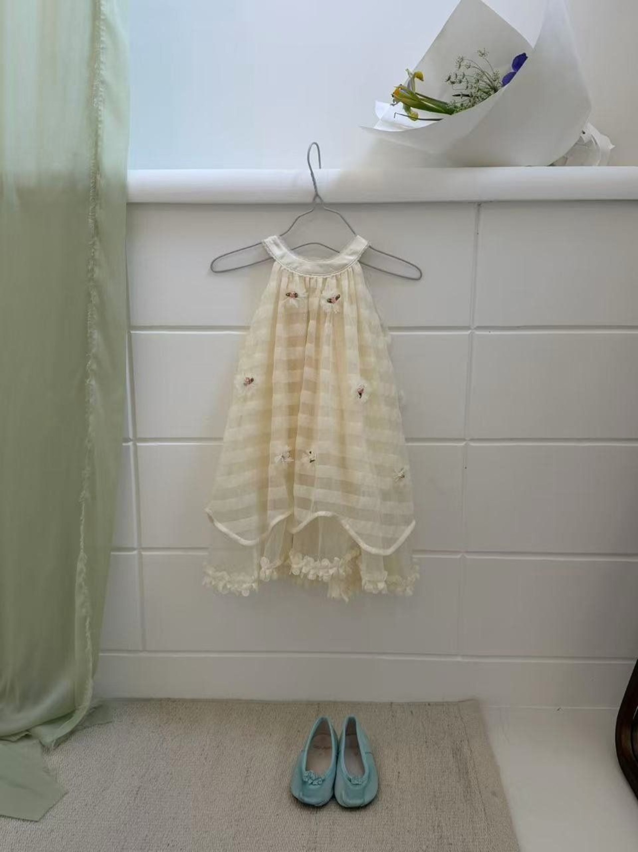 [aiai] Angel Flower Chiffon Dress / [아이아이] 엔젤플라워쉬폰드레스