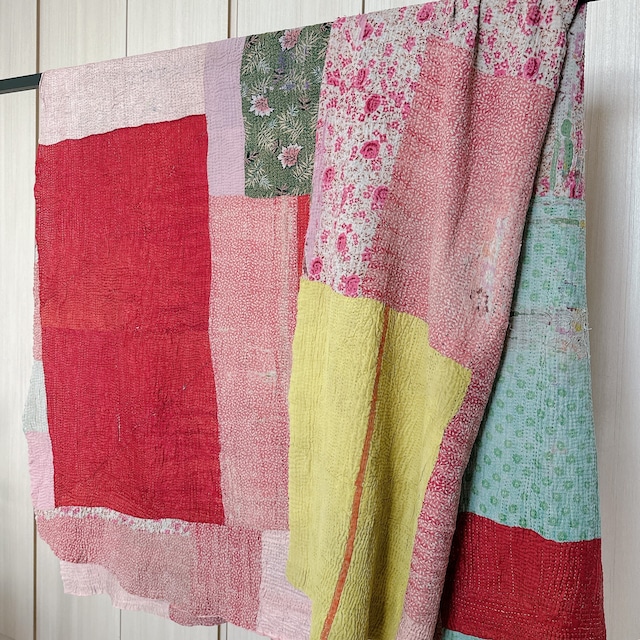 インド ヴィンテージカンタキルト VK006 | 142cm × 200cm