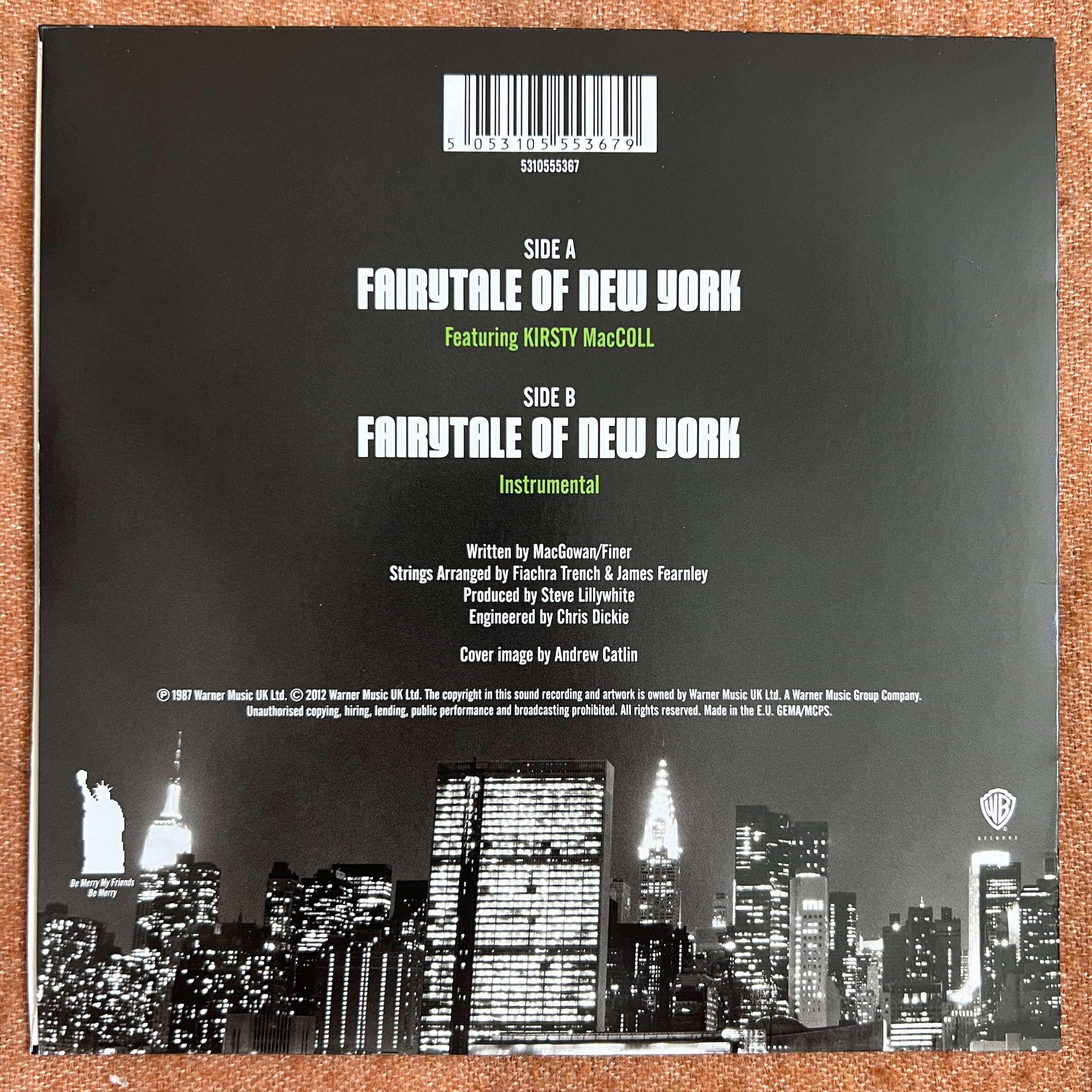 7inch】THE POGUES / Fairytale of New York(25th anniversary