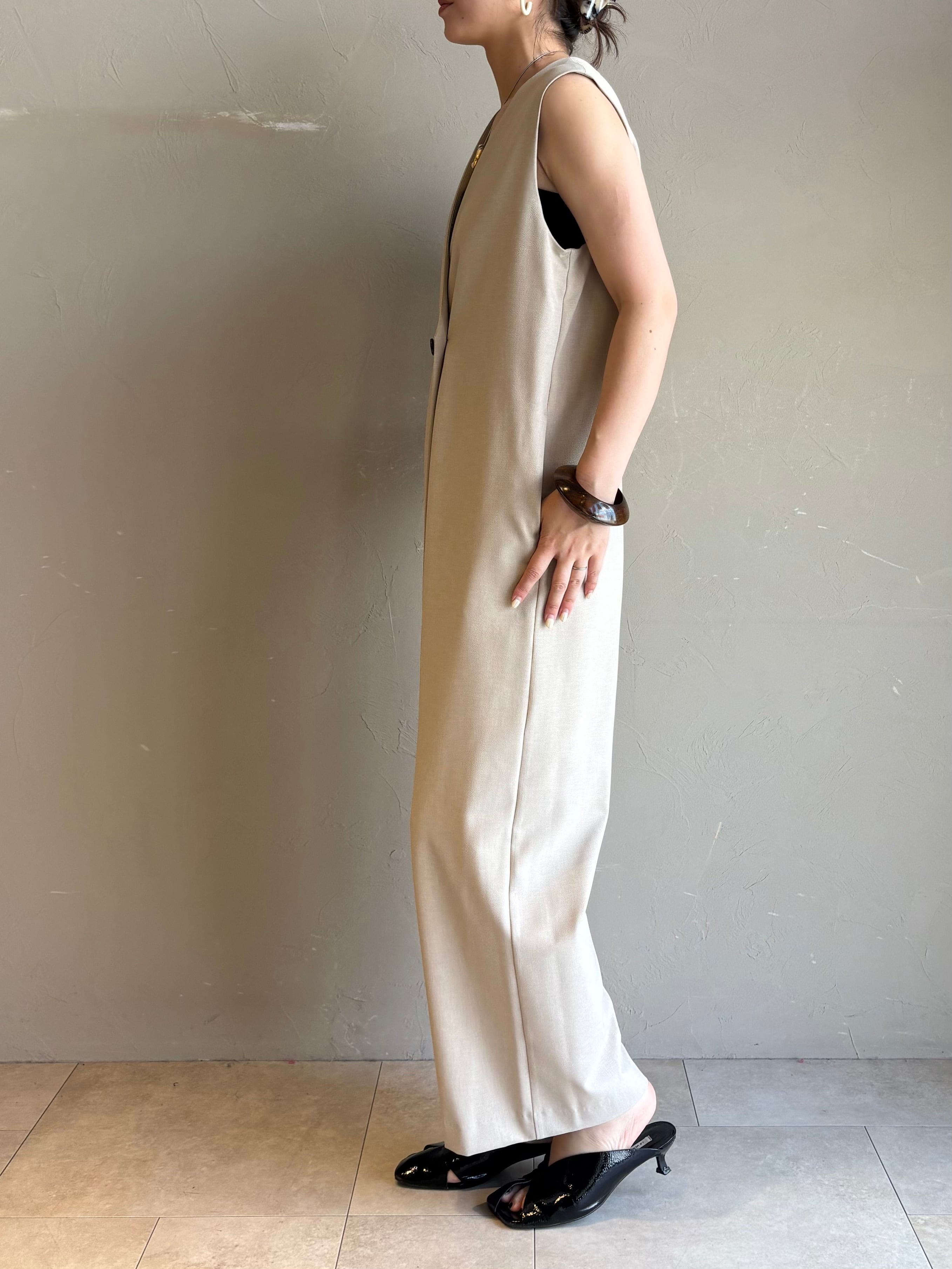 CLOCHE 】麻調Vネックコンビネゾン | valance 福井｜レディース