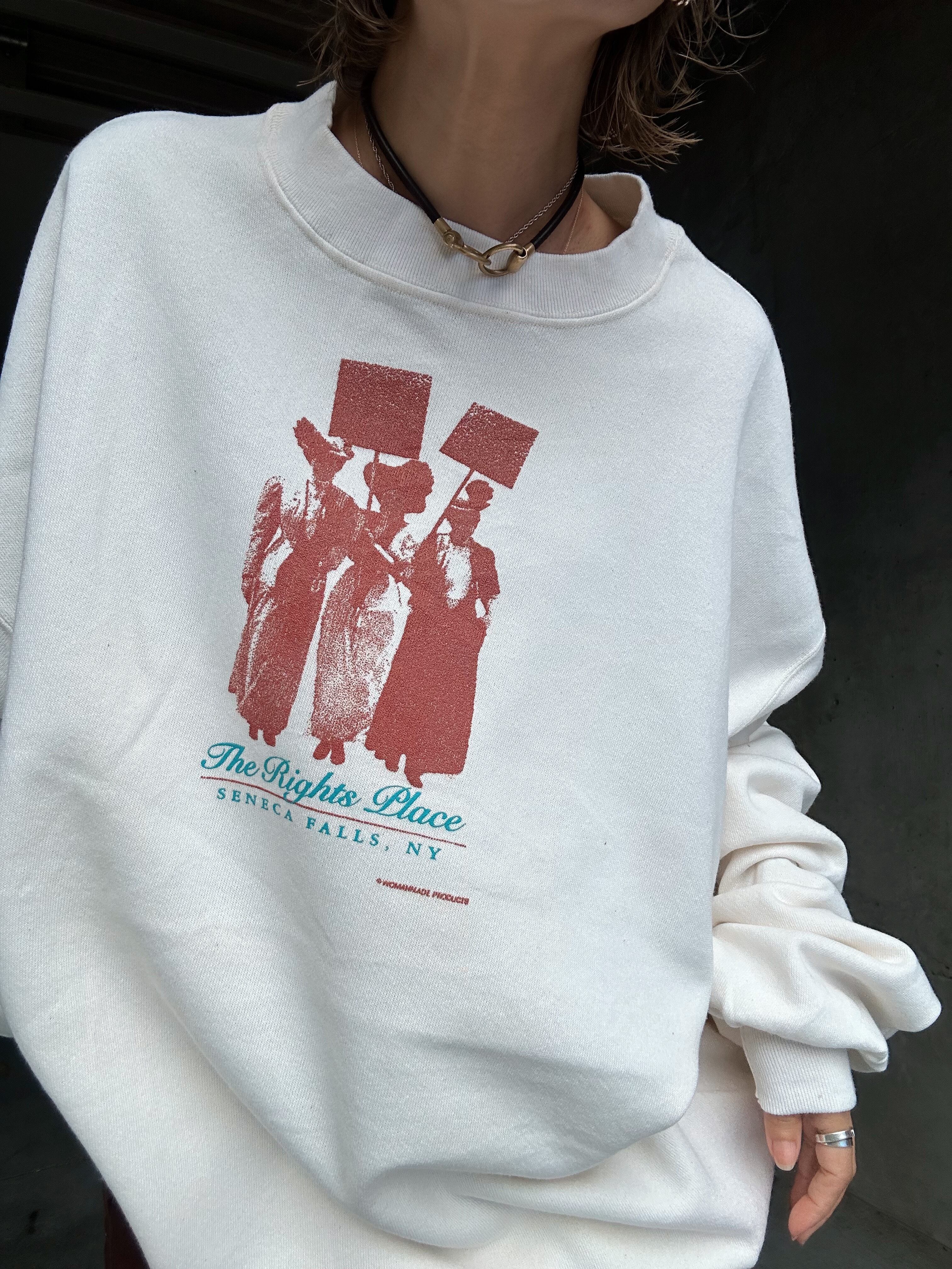 (CS1849)90‘s Printed sweat “SENECA FALLS”