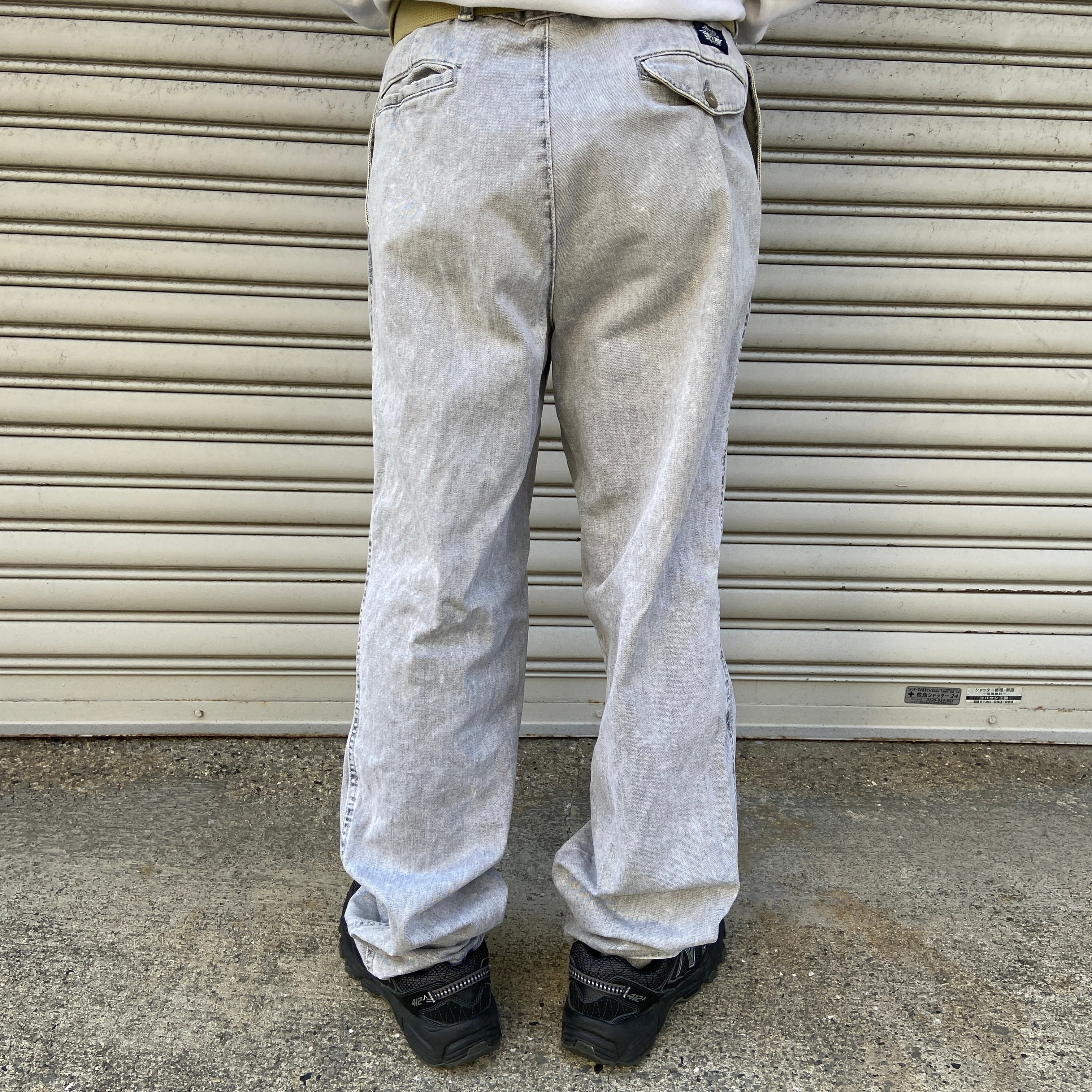 DOCKERS ドッカーズ ケミカル2タックテーパードパンツ グレー