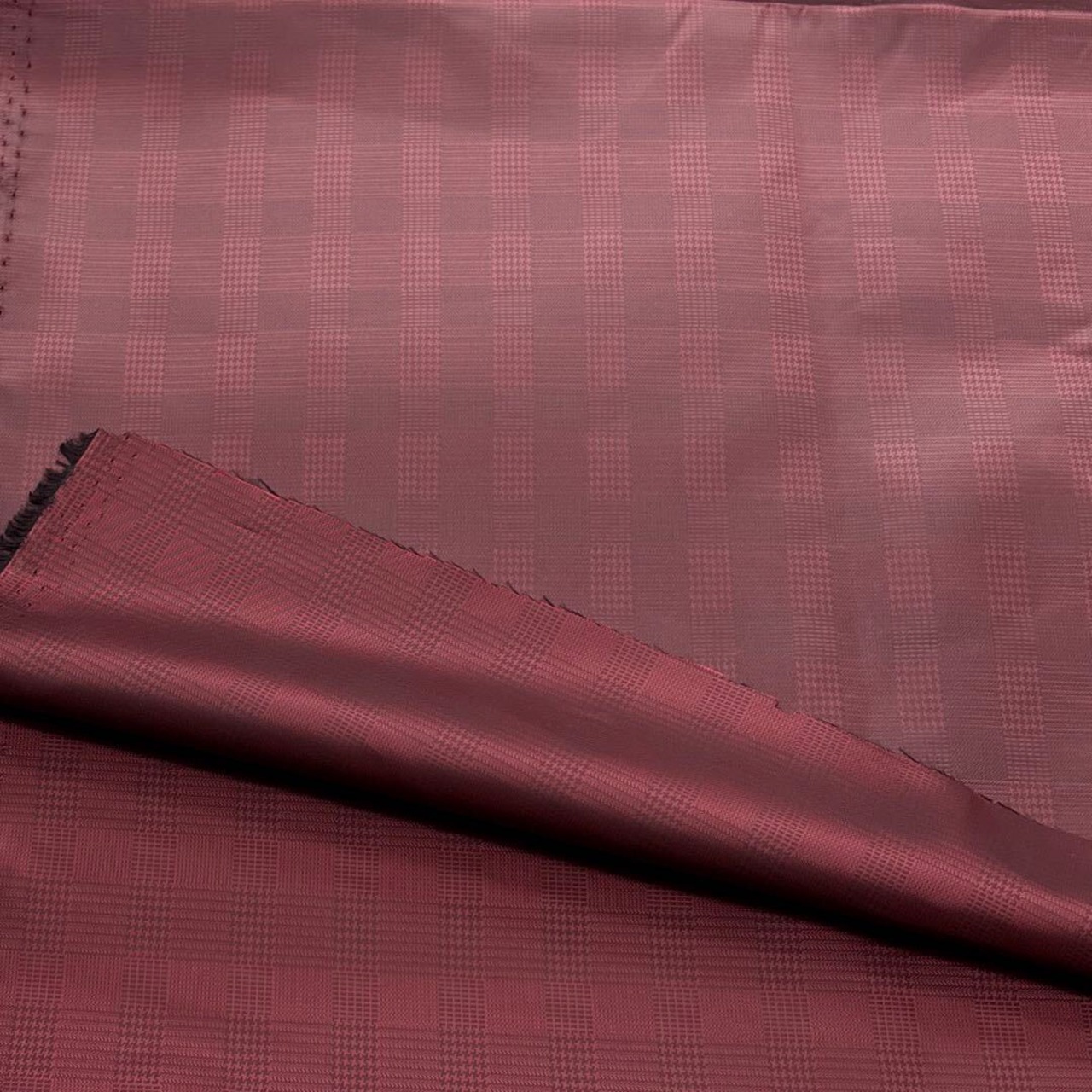 TB691◆2m◆S◆ポリエステル100%サテン生地◆くすみボルドー