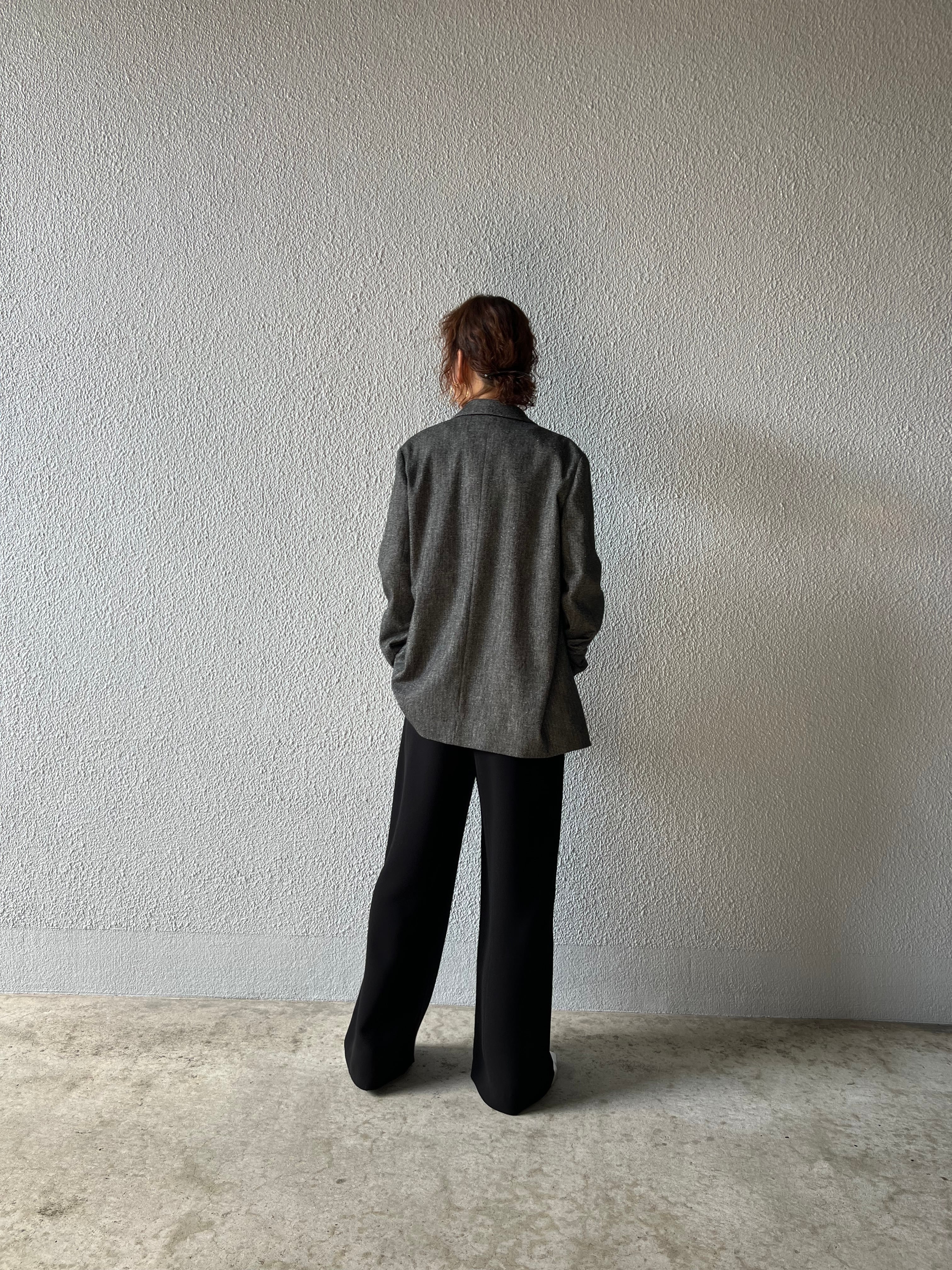 【PASSIONE】タック入りジョーゼットワイドパンツ 536610