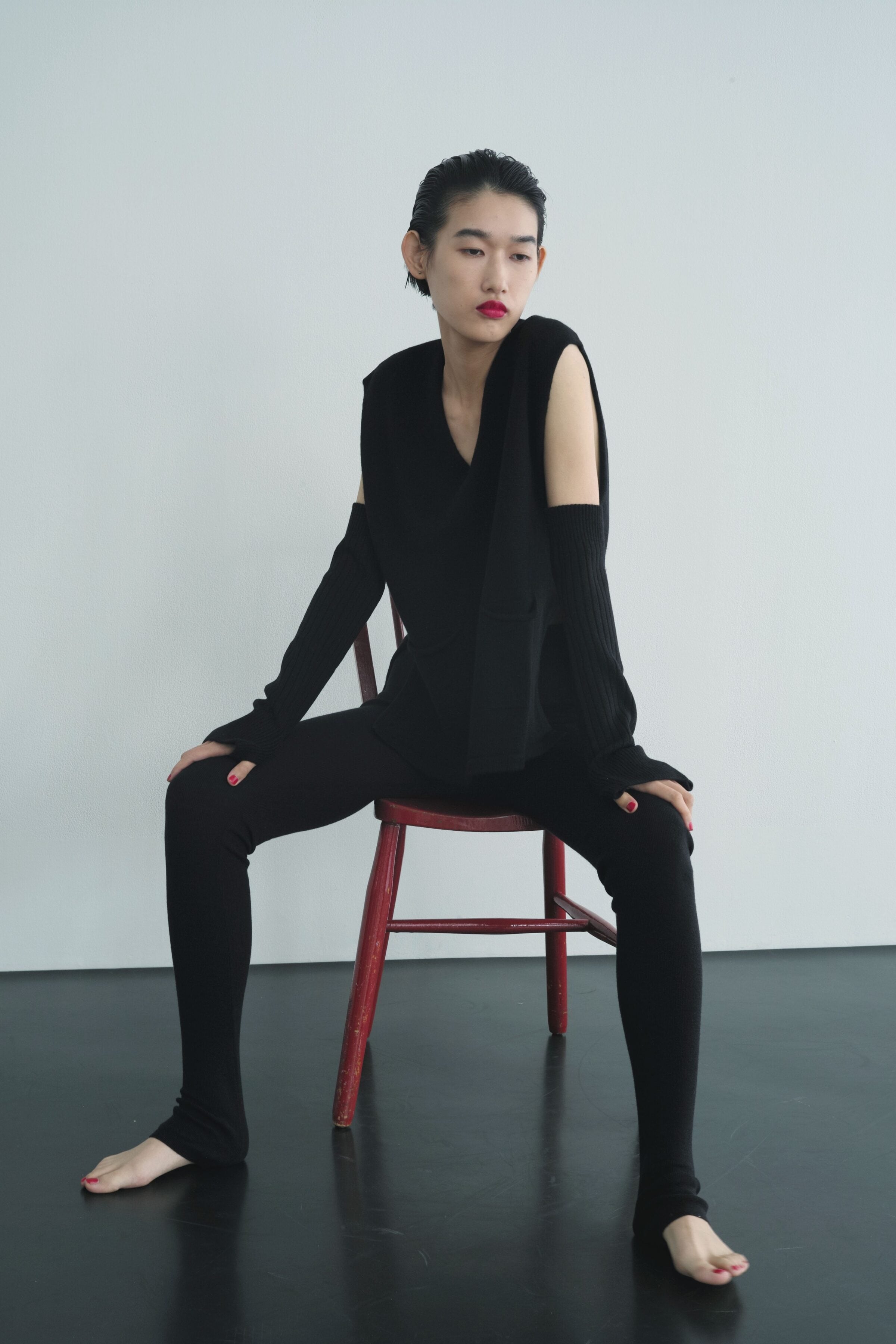 シンプルさん専用フリーマンb カシミヤ100% リブ編みレギンス goods_13033_3.jpg