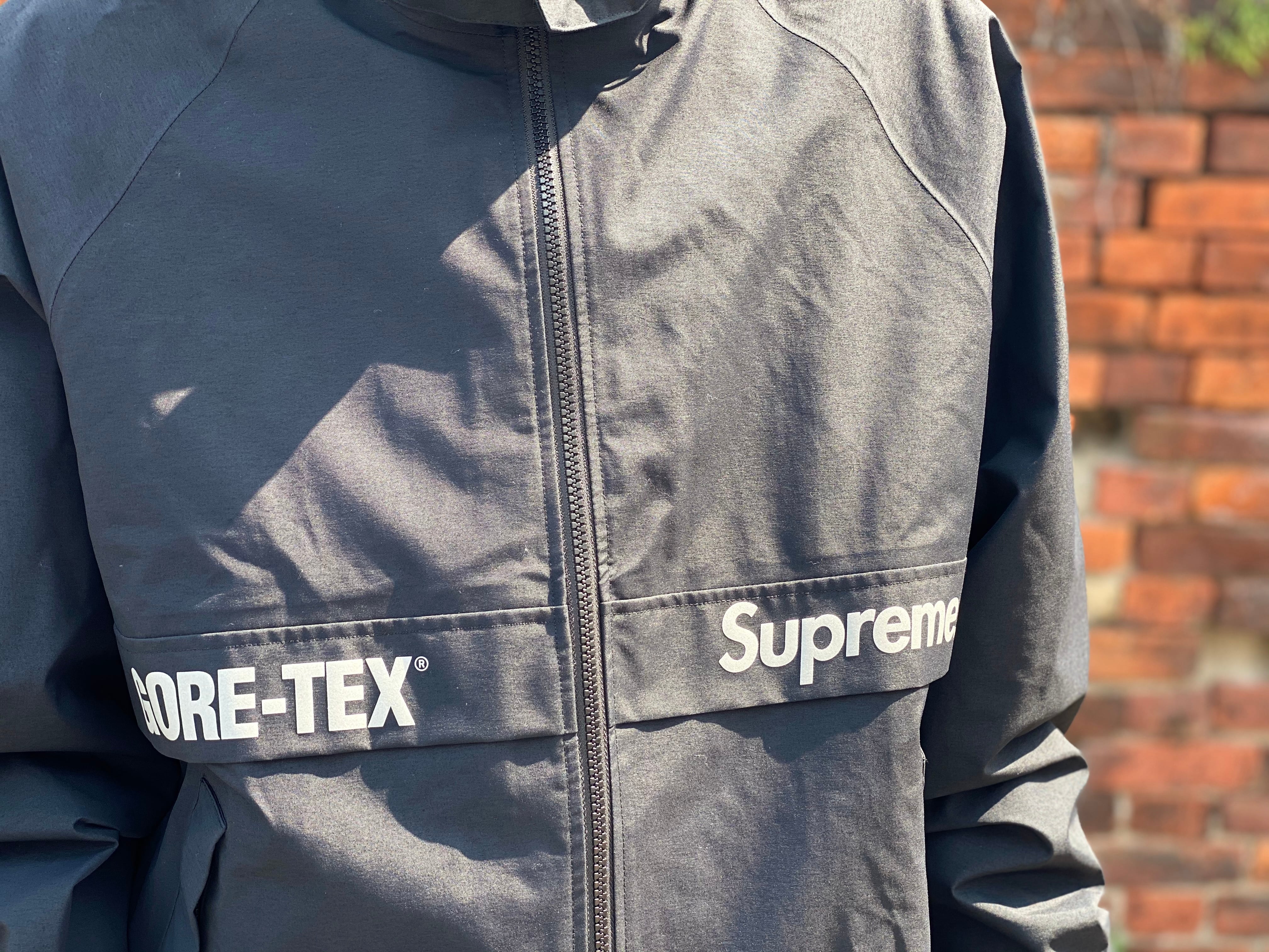 Supreme 18AW GORE-TEX COURT JACKET BLACK LARGE 400ID 3734 | BRAND 