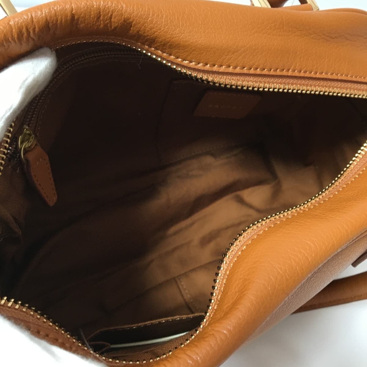 SAZABY サザビー レザーハンドバッグ ショルダー 箱型 四角 ブラウン  