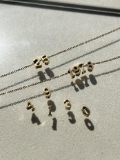 【受注SET】name × number necklace