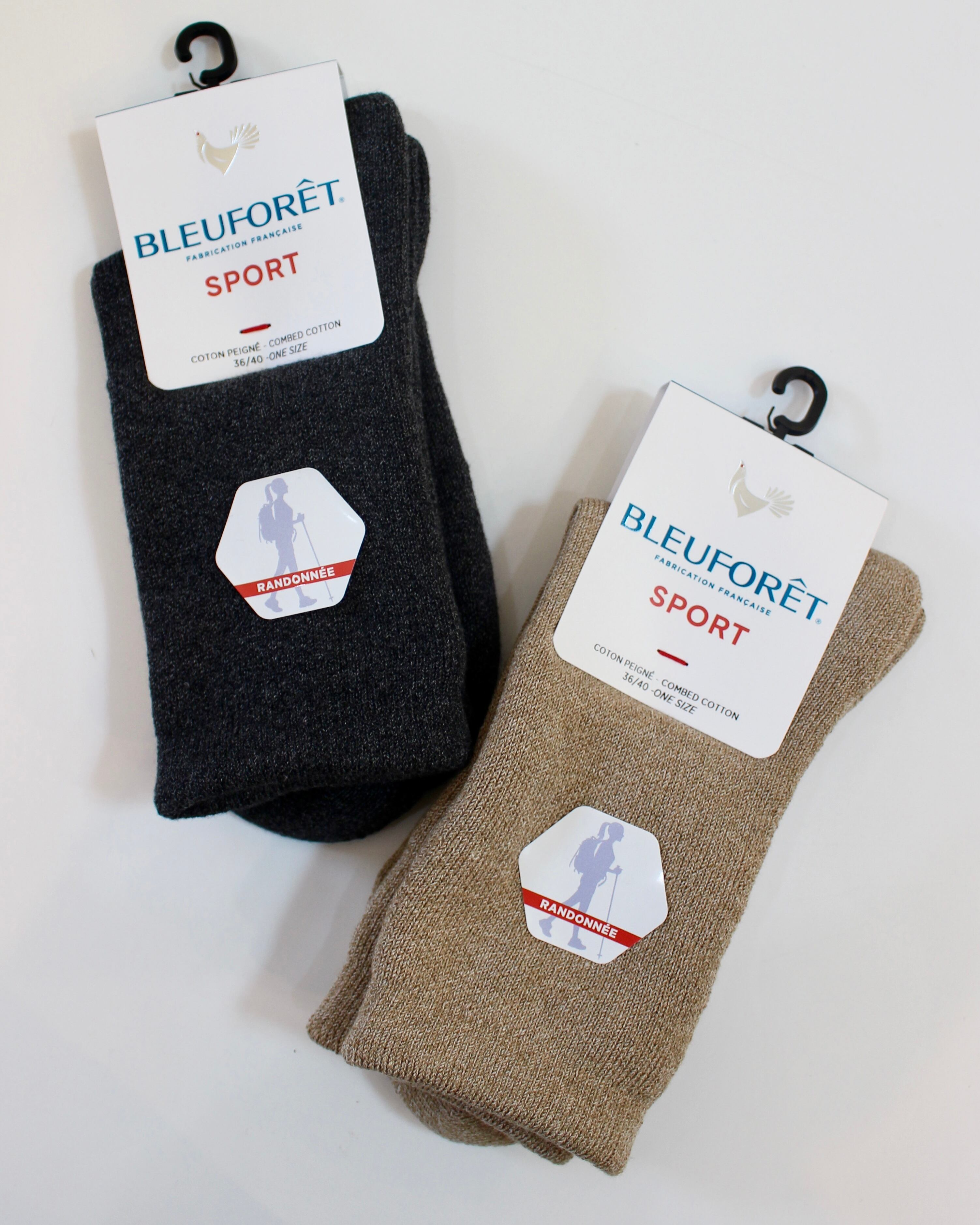 BLEU FORET/ribbed hiking socks【Lady’s】