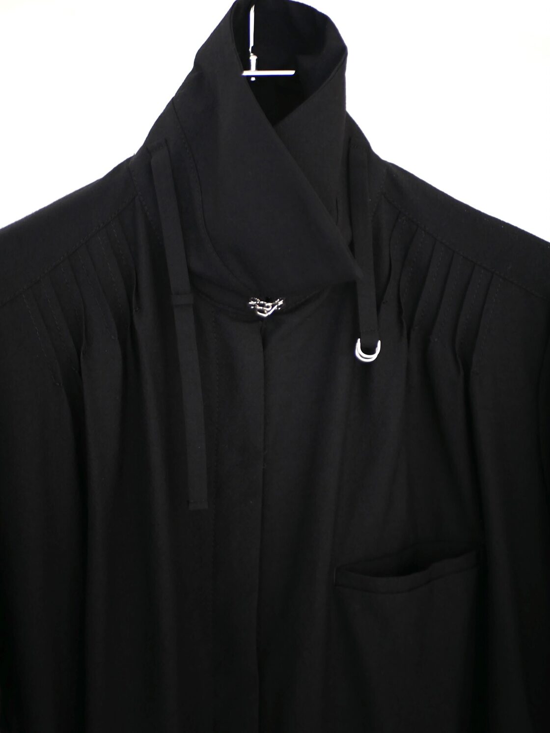 ritsuko karita Work clothes wool jumpsuit〔plain〕/ black | Pay ID