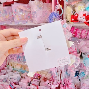 【C8】14-4うさちゃんみつあみリボンツインヘアクリップ