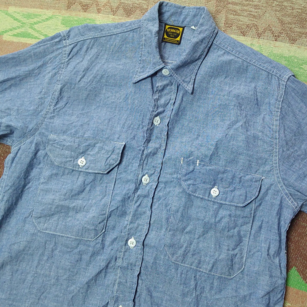 60s WASHINGTON DEE CEE Chambray Work Shirt（14） | Wonder Wear 