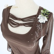 社交ダンス 衣装 スタンダード 上下セット ツーピース レッスンウェア パーティ衣装 ICHIOKU イチオク 茶色 ブラウン系 ラインストーン ホワイト系 グリーン系 フリル 伸縮性 温もり感 優雅 花模様 ゴムウエスト 高級感 肌触り 良好 洗濯可 デザイン性 ダンス用 衣料品 フォーマル ステージ衣装 イベント用 お洒落 おすすめ 人気 かっこいい コーディネート バランス感 オーダー製 シンプル 美しい