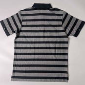 ASHWORTH アシュワース ボーダー 半袖 ポロシャツ M/グレー系 メンズ ゴルフ