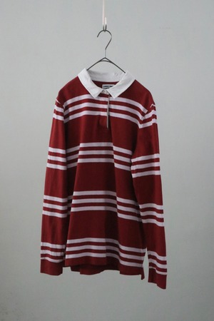 LANDS'END stripe rugby shirt
