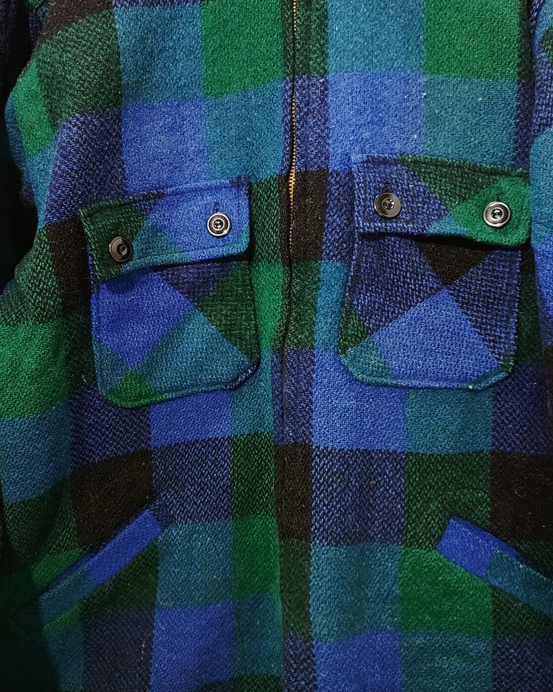 Vintage King kole black watch wool CPO jacket 50s | Pay ID
