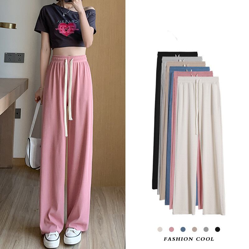 2022年夏新作 ワイドパンツ ボトムス レディースパンツ ロングパンツ 体型カバー 6色