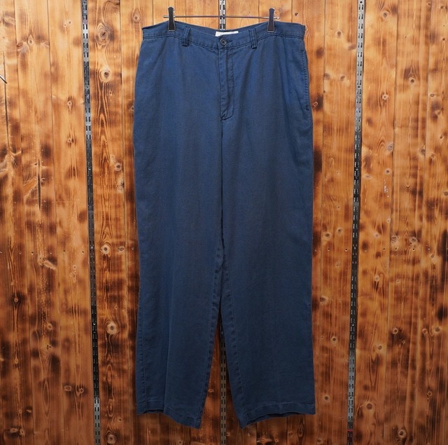 j.crew リネンパンツ W34/スラックス jcrew ジェイクルー ネイビー