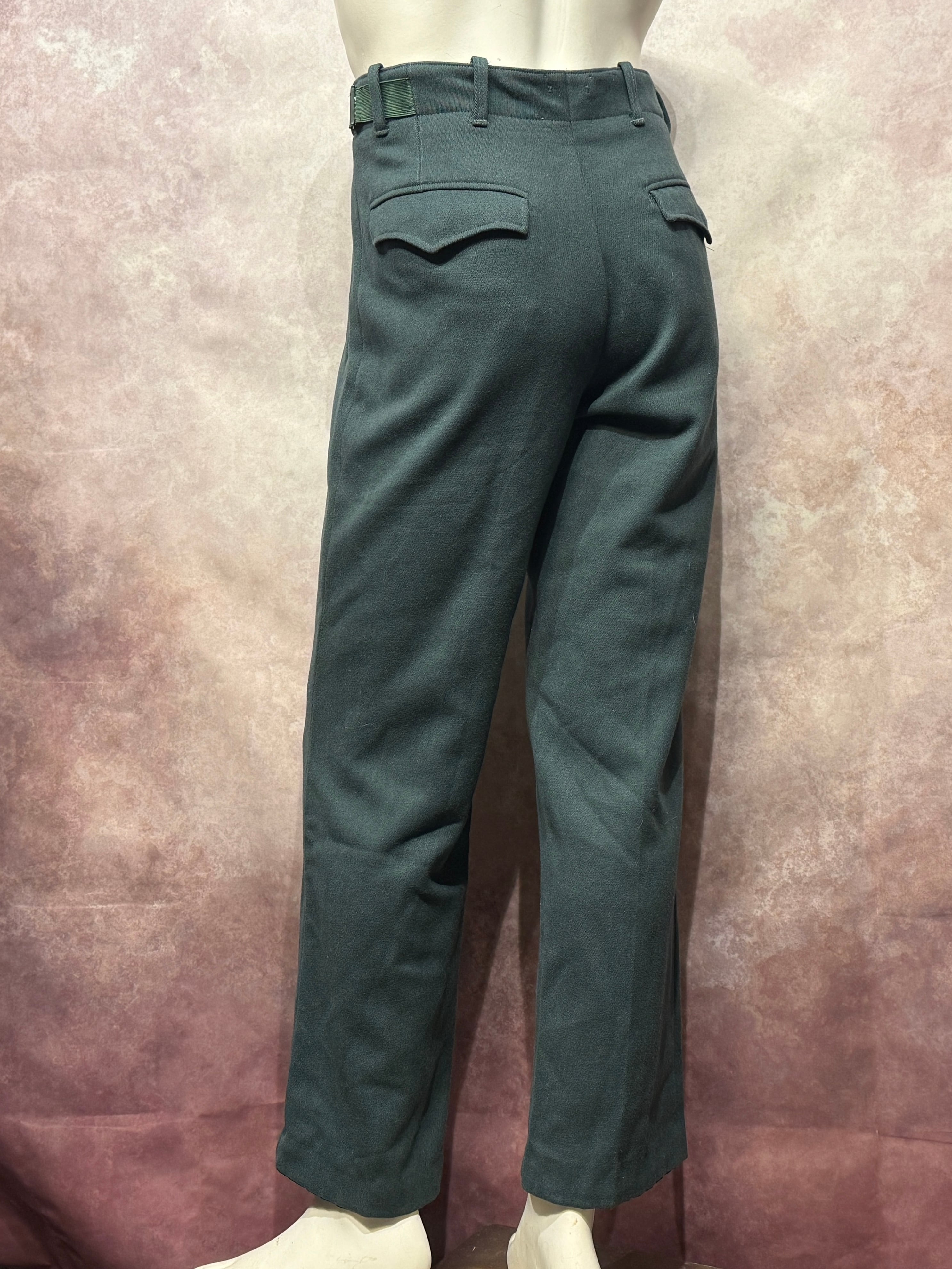 USED】西ドイツ連邦国境警備隊（BGS） 制服用パンツ（モスグリーン色