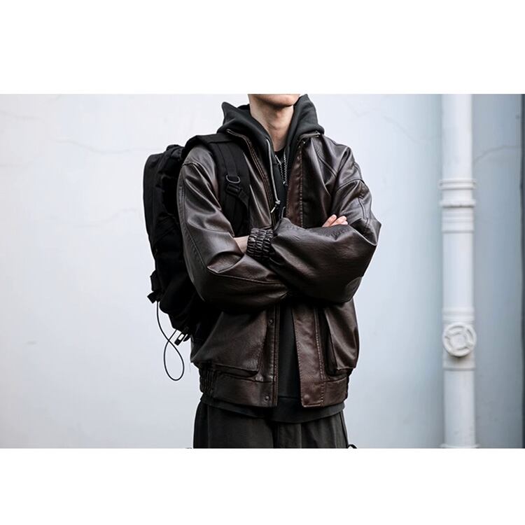 ★LOOSE BIKE WEAR STAND UP COLLAR TOP　　　A0871